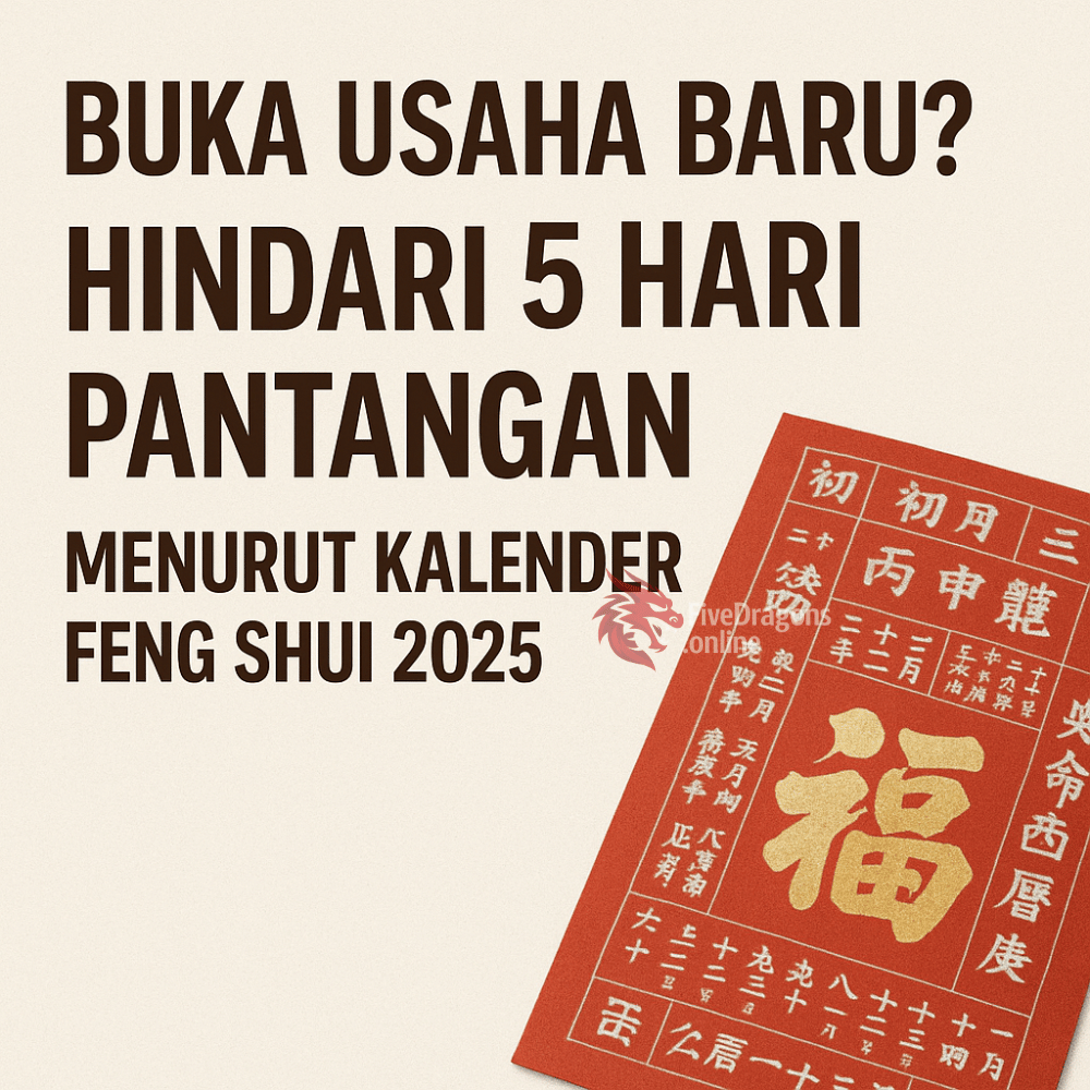Buka Usaha Baru? Hindari 5 Hari Pantangan Menurut Kalender Feng Shui 2025 - FiveDragons.online
