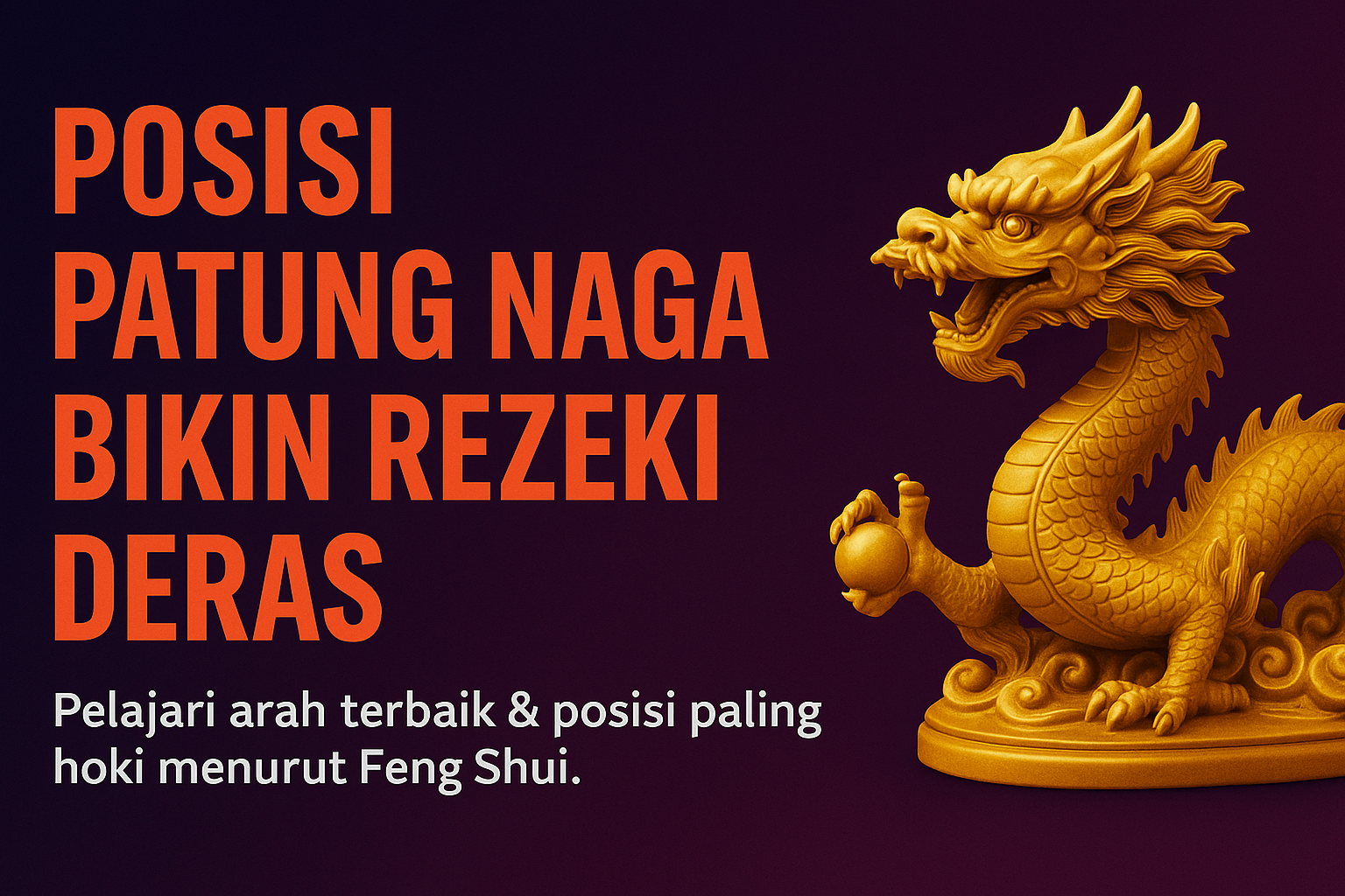 Posisi Patung Naga Bikin Rezeki Deras! - FiveDragons.online
